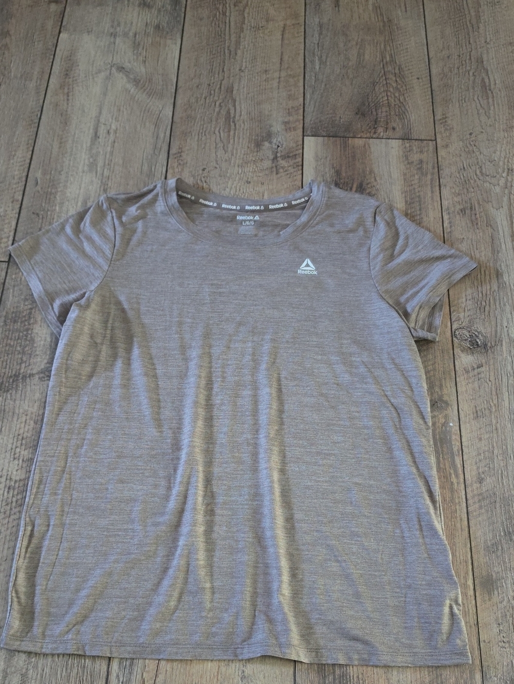 Reebok Light Heather Gray Performance Tee